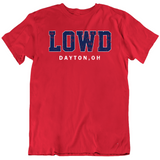 Lowd Dayton College Basketball Fan Distressed T Shirt
