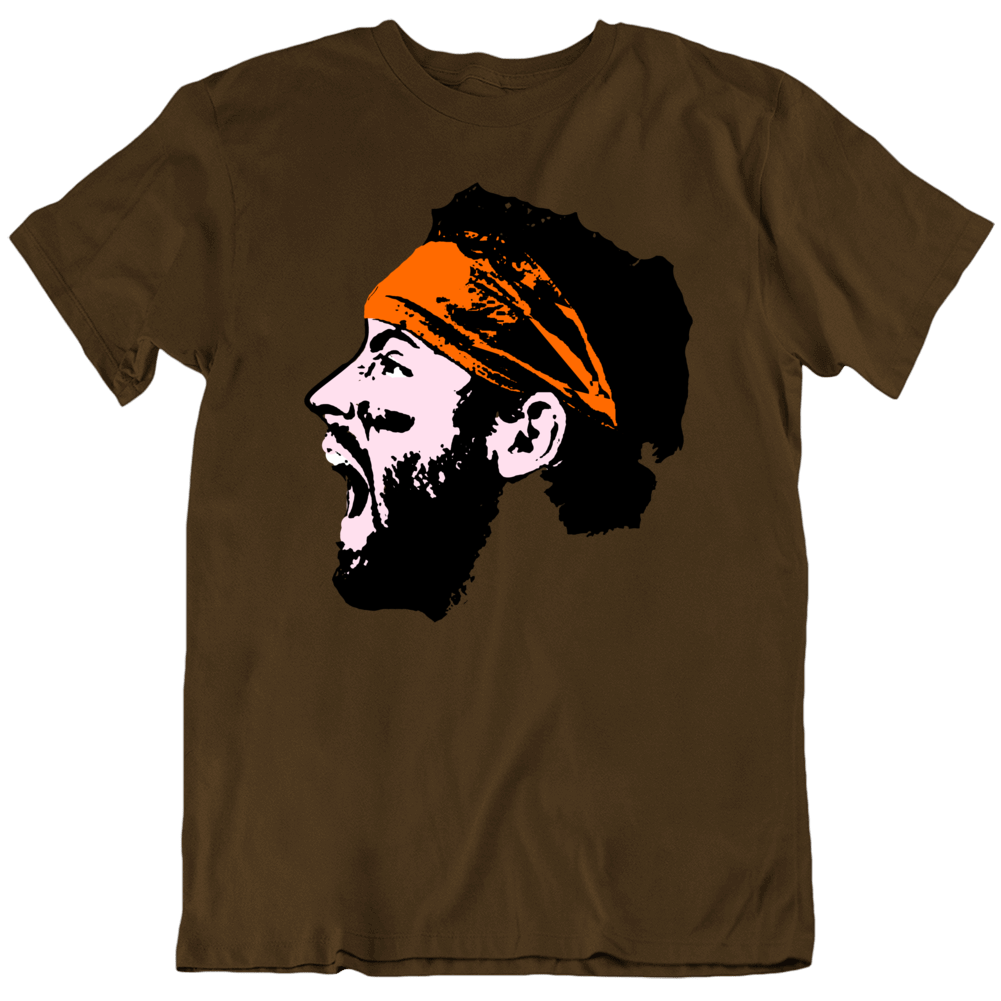 Baker Mayfield Scream Big Head Silhouette Cleveland Football Fan v2 T –  theLandTshirts, image size:1001x1001