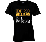 Hot Rod Williams Is A Problem Cleveland Basketball Fan Distressed T Shirt