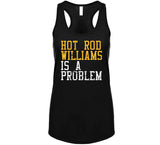Hot Rod Williams Is A Problem Cleveland Basketball Fan Distressed T Shirt