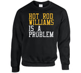 Hot Rod Williams Is A Problem Cleveland Basketball Fan Distressed T Shirt
