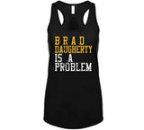 Brad Daugherty Is A Problem Cleveland Basketball Fan Distressed T Shirt
