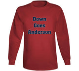 Down Goes Anderson Tim Anderson Jose Ramirez Fight Cleveland Baseball Fan v2 T Shirt
