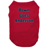 Down Goes Anderson Tim Anderson Jose Ramirez Fight Cleveland Baseball Fan v2 T Shirt