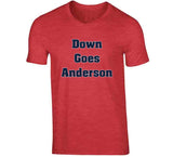 Down Goes Anderson Tim Anderson Jose Ramirez Fight Cleveland Baseball Fan v2 T Shirt