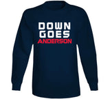 Down Goes Anderson Tim Anderson Jose Ramirez Fight Cleveland Baseball Fan V3 T Shirt