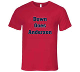 Down Goes Anderson Tim Anderson Jose Ramirez Fight Cleveland Baseball Fan v2 T Shirt