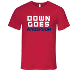 Down Goes Anderson Tim Anderson Jose Ramirez Fight Cleveland Baseball Fan V4 T Shirt
