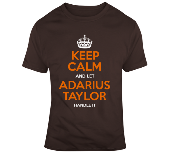 Adarius Taylor Keep Calm Cleveland Football Fan T Shirt
