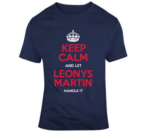 Leonys Martin Keep Calm Cleveland Baseball Fan T Shirt