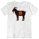 Bernie Kosar Goat 19 Legend Cleveland Football Fan White T Shirt