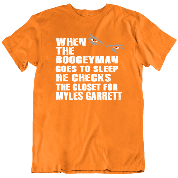 Myles Garrett Boogeyman Cleveland Football Fan T Shirt