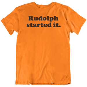 Free Myles Garrett Rudolph Started It Cleveland Football Fan V2 T Shirt
