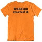 Free Myles Garrett Rudolph Started It Cleveland Football Fan V2 T Shirt