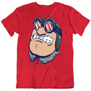Rudy Flyer Big Head Dayton College Basketball Fan T Shirt