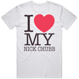 I Heart My Chubb Nick Chubb Cleveland Football Fan T Shirt