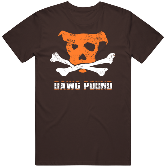Dawg And Crossbones Dawg Pound Cleveland Football Fan T Shirt