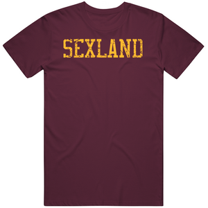 Sexland Sexton Garland Cleveland Basketball Fan Distressed T Shirt