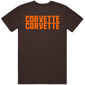 Funny Corvette Corvette JU JU Cleveland Football Fan T Shirt