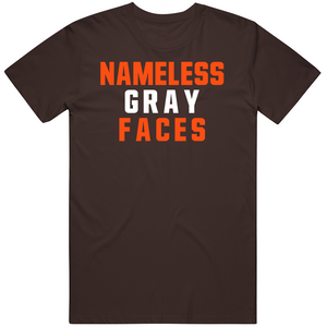Nameless Gray Faces Juju Cleveland Football Fan T Shirt