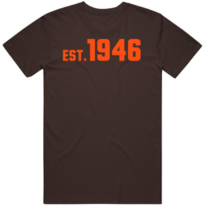 Cleveland Est 1946 Cleveland Football Fan T Shirt