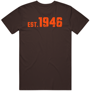 Cleveland Est 1946 Cleveland Football Fan Distressed T Shirt