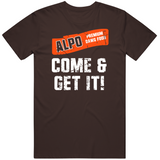 Alpo Premium Dawg Food Come And Get It Cleveland Football Fan Distressed T Shirt