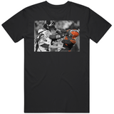 Myles Garrett Rudolph Helmet Smash Cleveland Football Fan Distressed T Shirt
