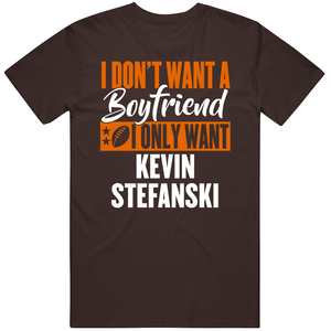 Kevin Stefanski Boyfriend Cleveland Football Fan T Shirt