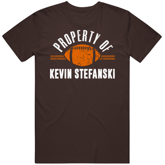 Kevin Stefanski Property Of Cleveland Football Fan T Shirt