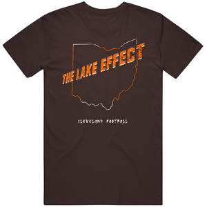 The Lake Effect Cleveland Football Fan Distressed T Shirt