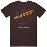 The Lake Effect Cleveland Football Fan Distressed T Shirt