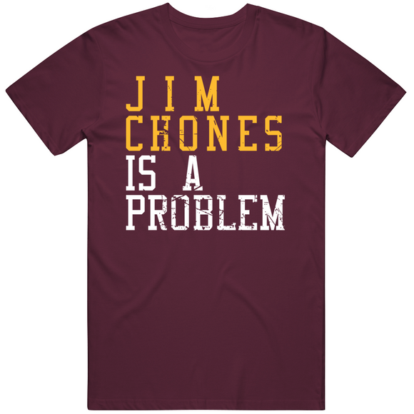 Jim Chones Is A Problem Cleveland Basketball Fan Distressed T Shirt