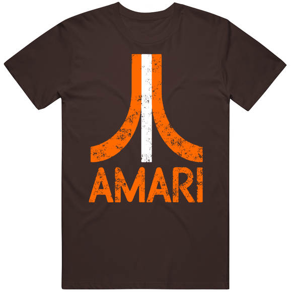 Amari Cooper Atari Parody Cleveland Football Fan Distressed  T Shirt