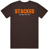 Stacked 3 For Real This Time Cleveland Football Fan T Shirt
