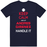Andres Gimenez Keep Calm Cleveland Baseball Fan T Shirt