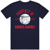 Andres Gimenez Property Of Cleveland Baseball Fan T Shirt