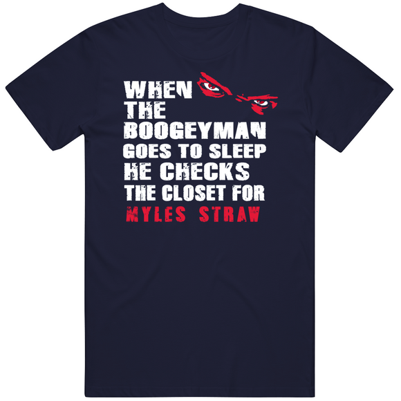 Myles Straw Boogeyman Cleveland Baseball Fan T Shirt