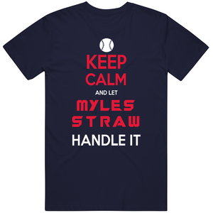 Myles Straw Keep Calm Cleveland Baseball Fan T Shirt