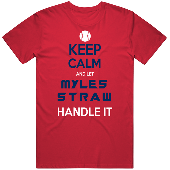 Myles Straw Keep Calm Cleveland Baseball Fan V2 T Shirt