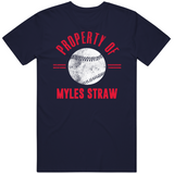 Myles Straw Property Of Cleveland Baseball Fan T Shirt