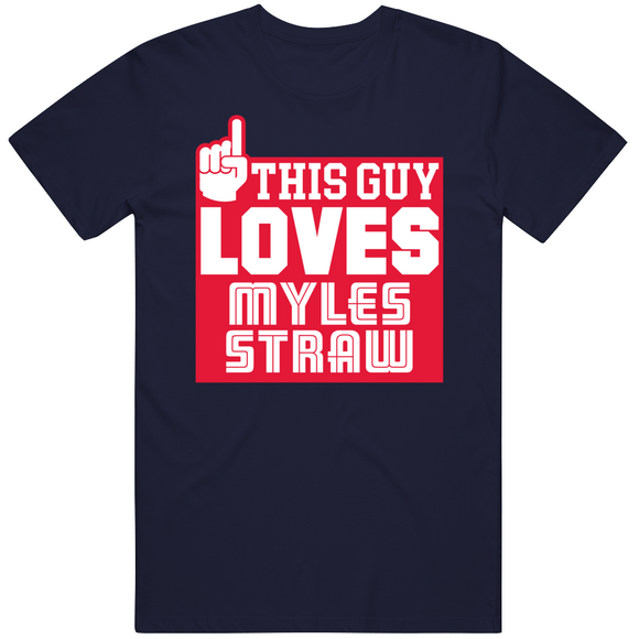 Myles Straw This Guy Loves Cleveland Baseball Fan T Shirt