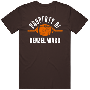 Denzel Ward Property Of Cleveland Football Fan T Shirt