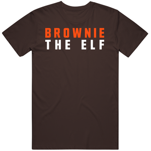 Brownie The Elf Text Cleveland Football Fan T Shirt