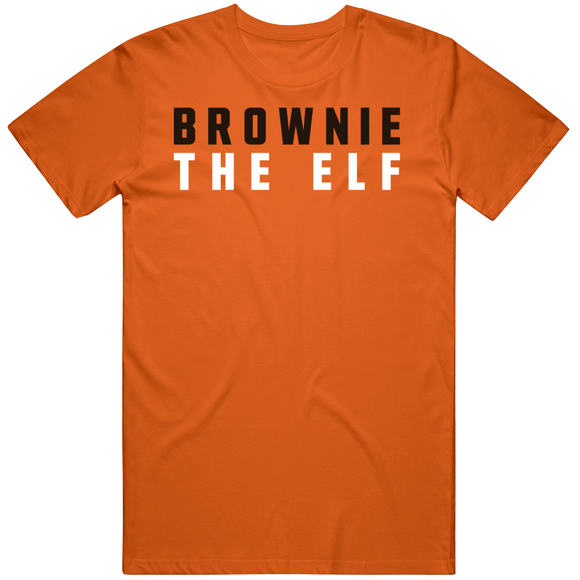 Brownie The Elf Text Cleveland Football Fan V2 T Shirt
