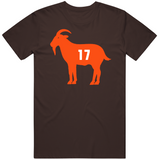 Brian Sipe Goat 17 Cleveland Football Fan T Shirt