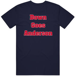 Down Goes Anderson Tim Anderson Jose Ramirez Fight Cleveland Baseball Fan T Shirt
