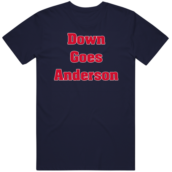 Down Goes Anderson Tim Anderson Jose Ramirez Fight Cleveland Baseball Fan T Shirt