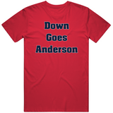 Down Goes Anderson Tim Anderson Jose Ramirez Fight Cleveland Baseball Fan v2 T Shirt