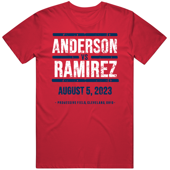 Jose Ramirez vs Tim Anderson Fight Baseball Fan Boxing Parody  T Shirt